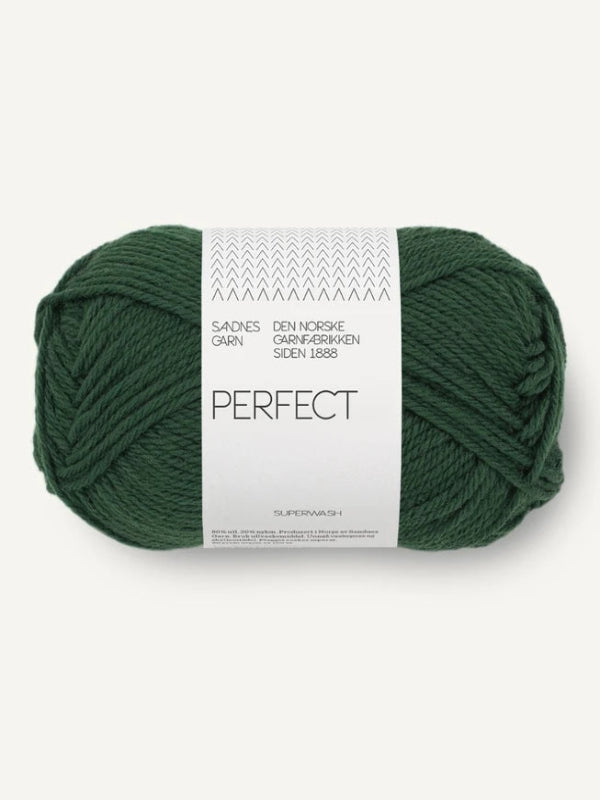 Sandnes garn Perfect farge Deep Forest Green 8581