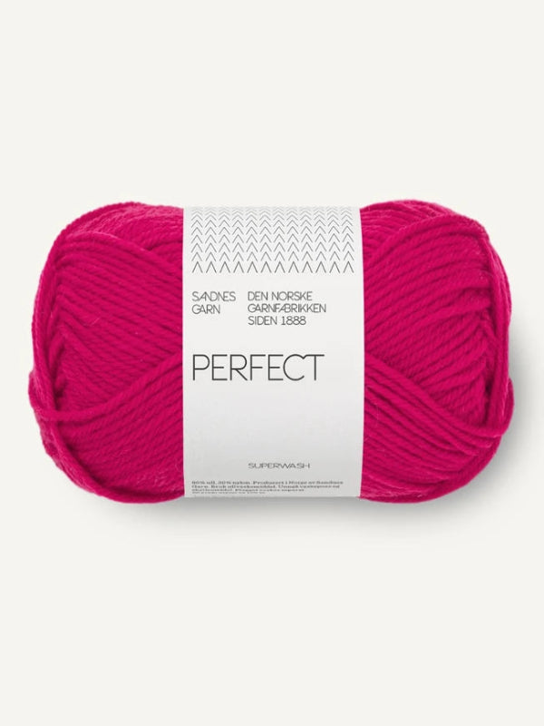 Sandnes garn Perfect farge Jazzy Pink 4600