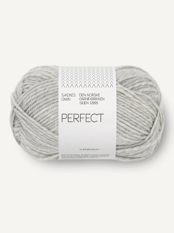 Sandnes garn Perfect farge Light Grey Melange 1032