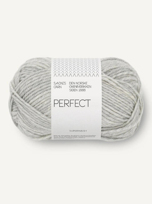 Sandnes garn Perfect farge Light Grey Melange 1032