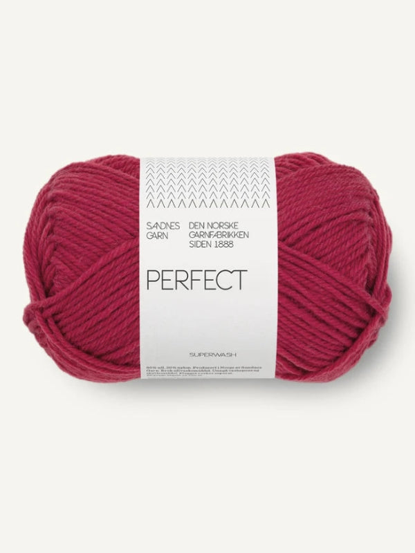 Sandnes garn Perfect farge Rumba Red 4255