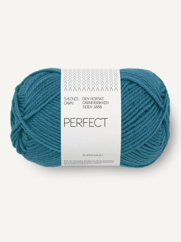 Sandnes garn Perfect farge Vallarta Blue 6553
