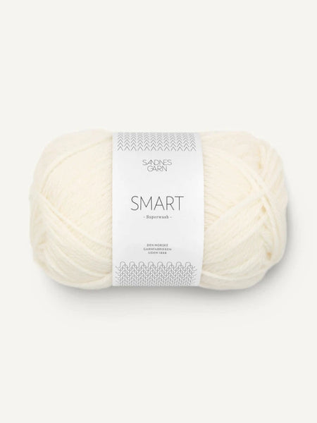 Sandnes garn Smart, farge 1002 hvit