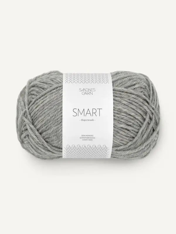 Sandnes garn Smart, farge 1042 gråmelert