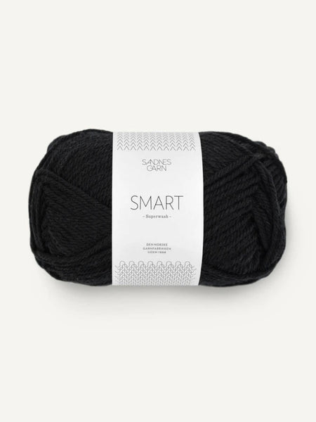 Sandnes garn Smart, farge 1099 svart