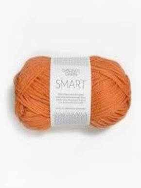 Sandnes garn Smart, farge 3316 oransje