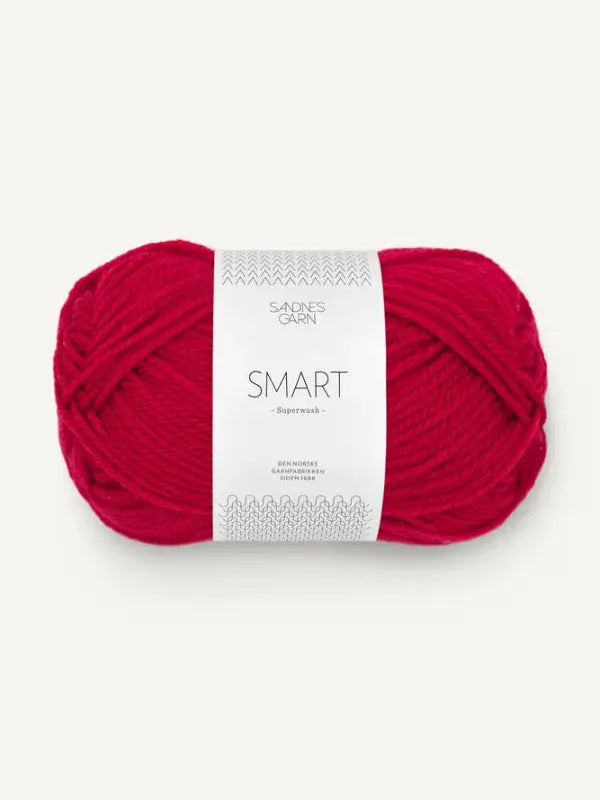 Sandnes garn Smart, farge 4219 rød 