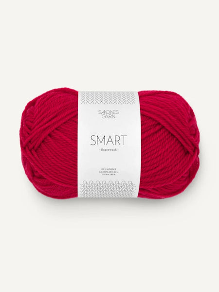 Sandnes garn Smart, farge 4219 rød 