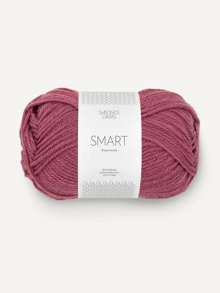 Sandnes garn Smart, farge 4244 mørk gammelrosa