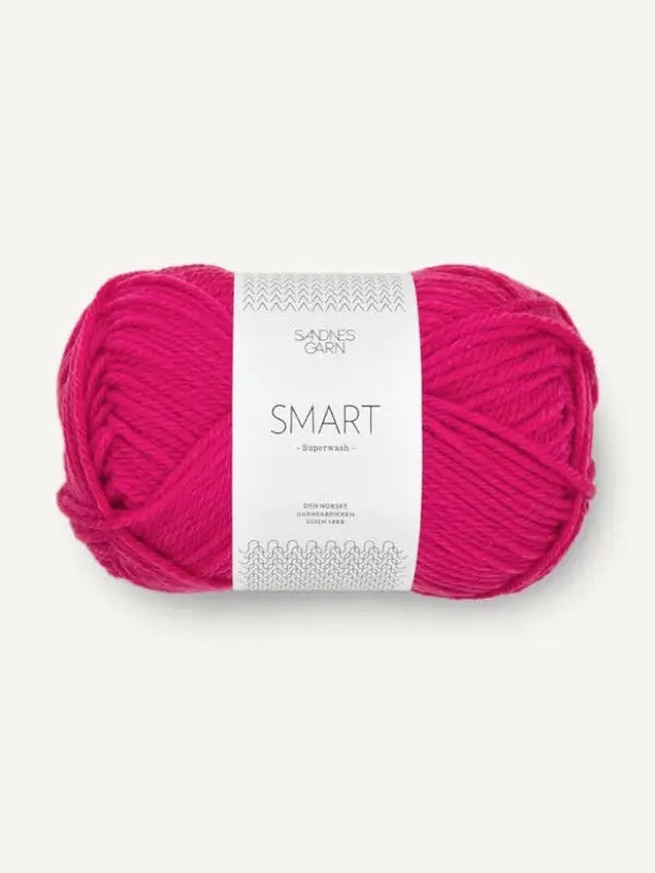 Sandnes garn Smart, farge 4600 jazzy pink