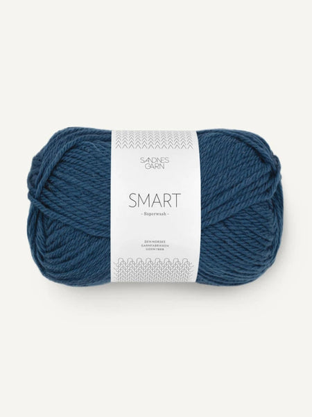 Sandnes garn Smart, farge 6062 mørk blå