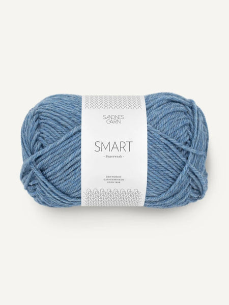 Sandnes garn Smart, farge 6324  blåmelert