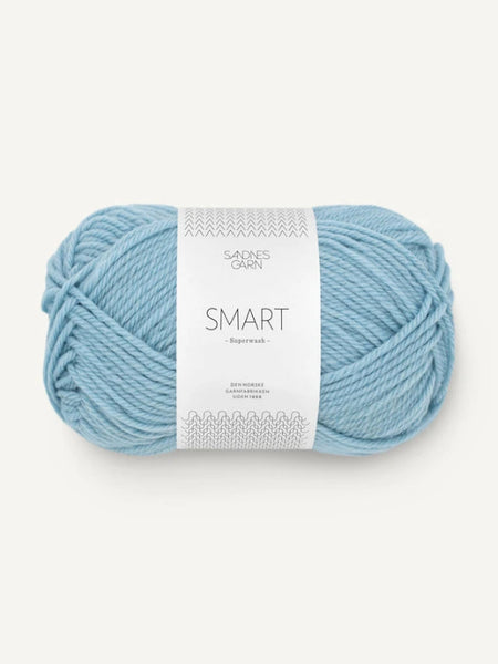 Sandnes garn Smart, farge 6531 isblå