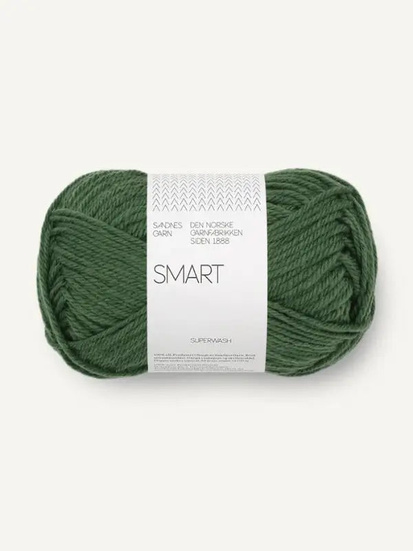 Sandnes garn Smart, farge 8082 skoggrønn