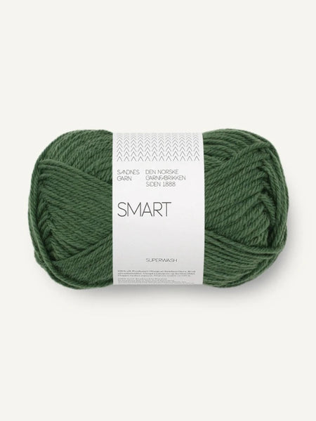 Sandnes garn Smart, farge 8082 skoggrønn