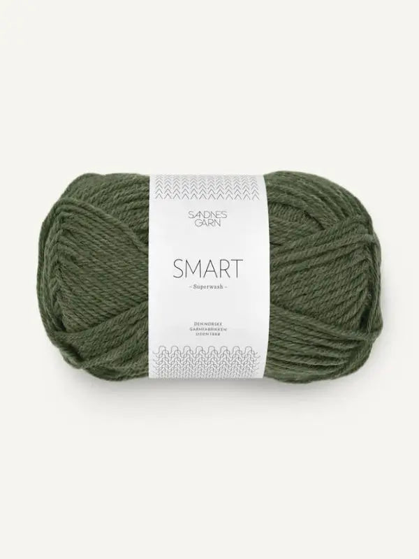 Sandnes garn Smart, farge 9572 mørk rønmelert