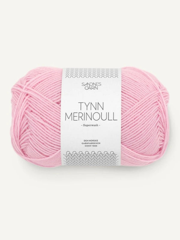 Sandnes garn Tynn merinoull farge 4813 pink lilac