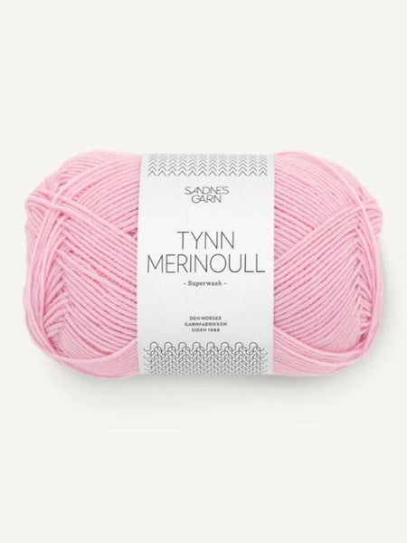 Sandnes garn Tynn merinoull farge 4813 pink lilac
