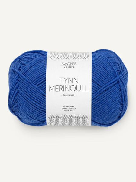 Sandnes garn Tynn merinoull farge 5845 dazzling blue