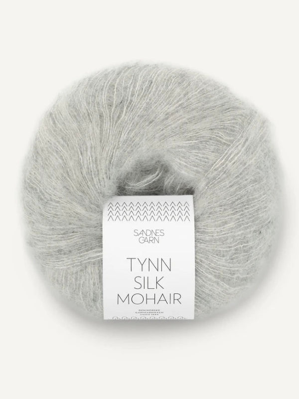 Sandnes garn Tynn silk mohair, farge 1022 Light Grey Melange
