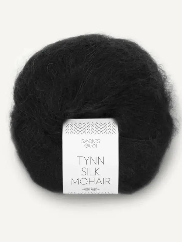 Sandnes garn Tynn silk mohair, farge 1099 svart