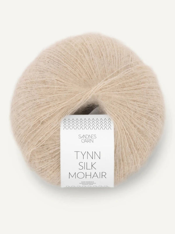 Sandnes garn Tynn silk mohair farge 2650 Beige Melange