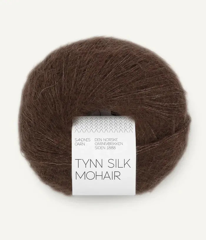 Sandnes garn Tynn silk mohair farge 3091 Cacao Nibs