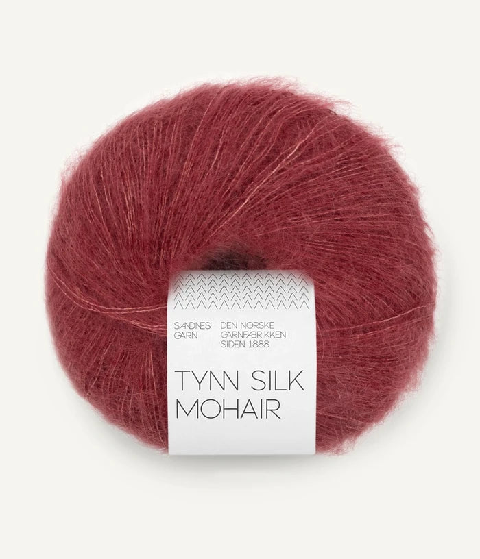 Sandnes garn tynn silk mohair farge 4353 Rustic rose