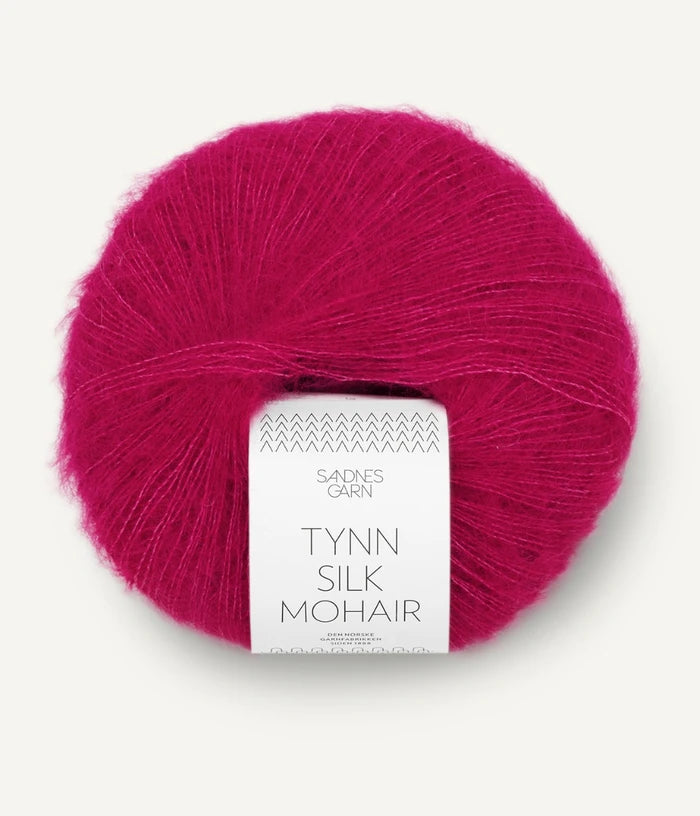 Sandnes garn tynn silk mohair farge 4600 Jazzy Pink
