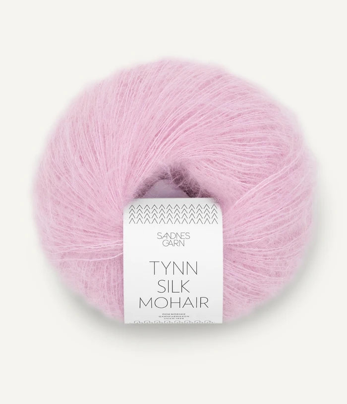 Sandnes garn tynn silk mohair farge 4813 Pink Lilac