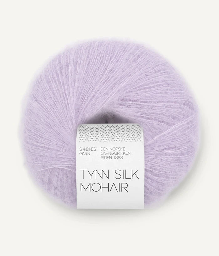 Sandnes garn tynn silk mohair farge 5223 Lavender