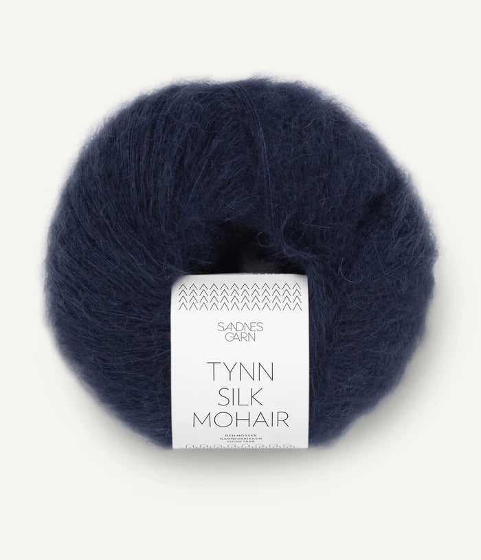 Sandnes garn tynn silk mohair farge 5581 Blue Depth