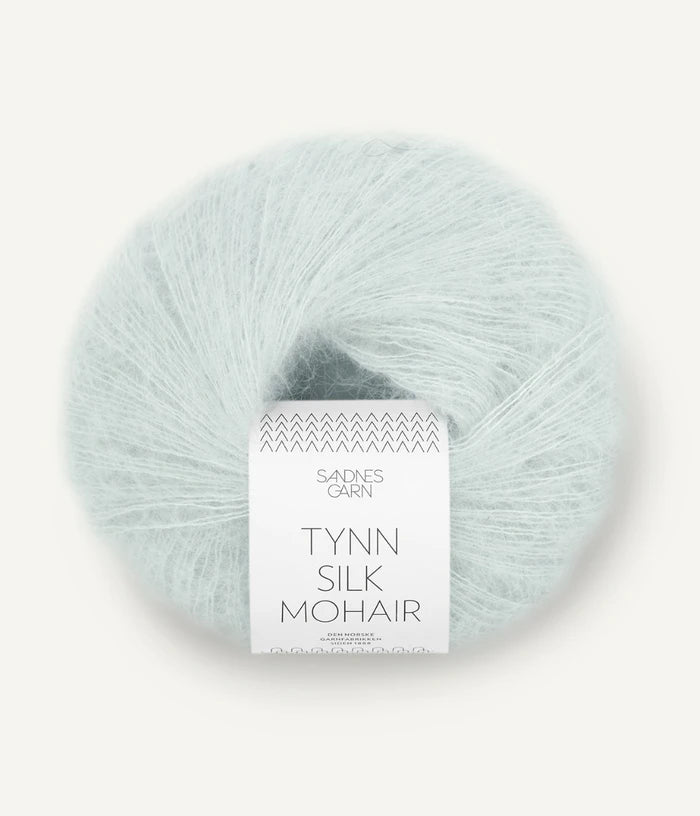 Sandnes garn tynn silk mohair farge 5811 Arctic Ice
