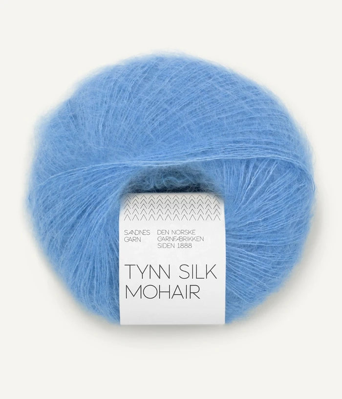 Sandnes garn tynn silk mohair farge 5824 Provence Blue