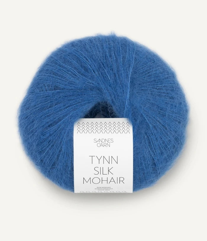 Sandnes garn tynn silk mohair farge 6044 Regatta Blue