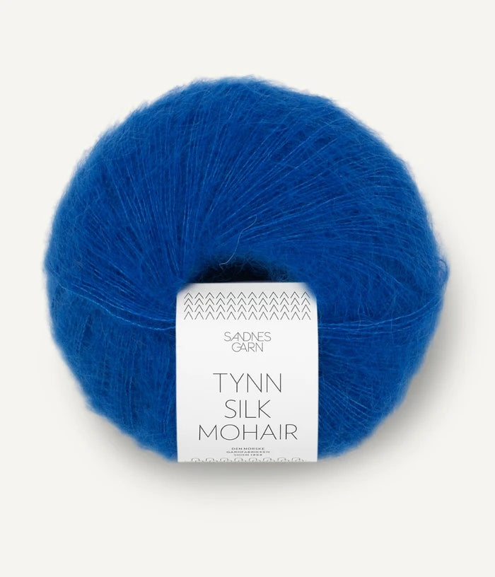 Sandnes garn tynn silk mohair farge 6046 Jolly Blue