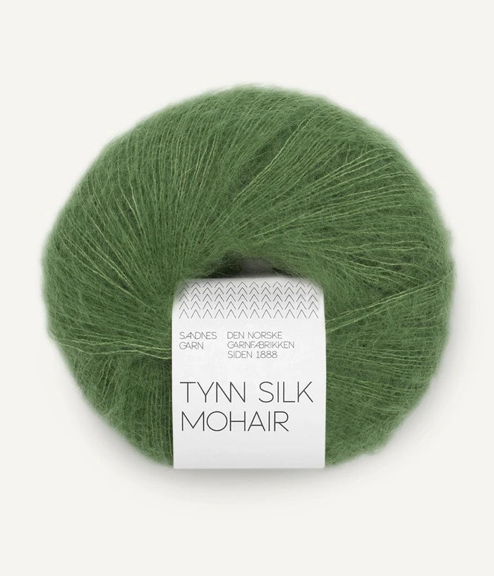 Sandnes garn tynn silk mohair farge 8753 Vineyard Green