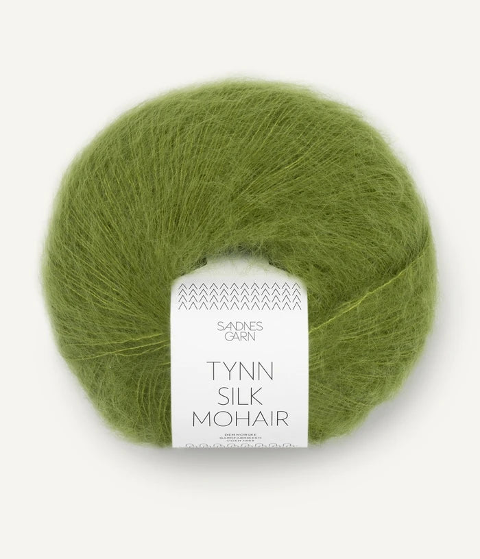 Sandnes garn tynn silk mohair farge 9564 Matcha