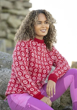 Viking garn 2524, Fjellro i Eco Highland Wool, solglød