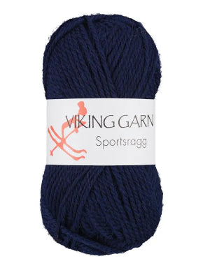 Sportsragg, farge 526, marine, viking garn