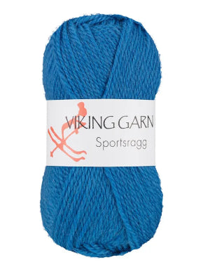 Sportsragg, farge 575, blå, viking garn