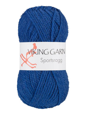 Sportsragg, farge 576, blå, viking garn