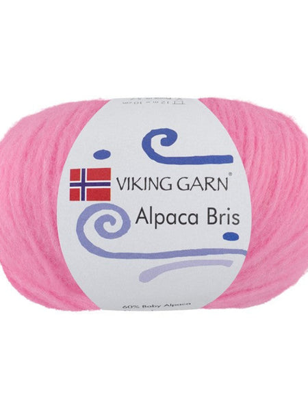garn, alpaca bris, farge 361, rosa