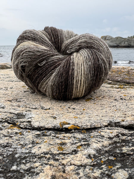 flerfarget merino ull, brunfarger