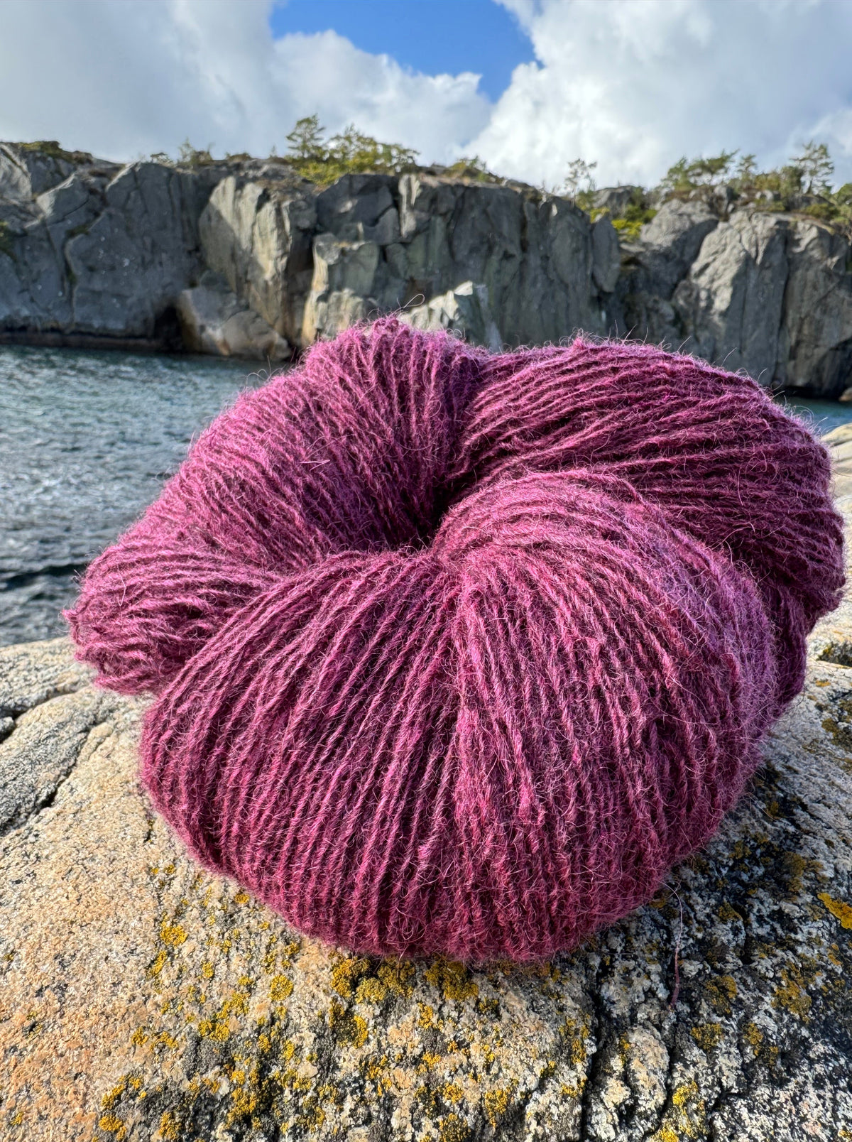 gotlandsk ull rosa lygn