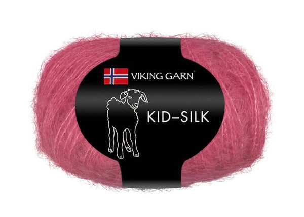 viking garn, kid silk, bringbær, farge 362