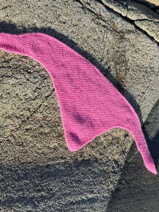 liten sjal, på svaberg på Stangnes, oppskrift pdf