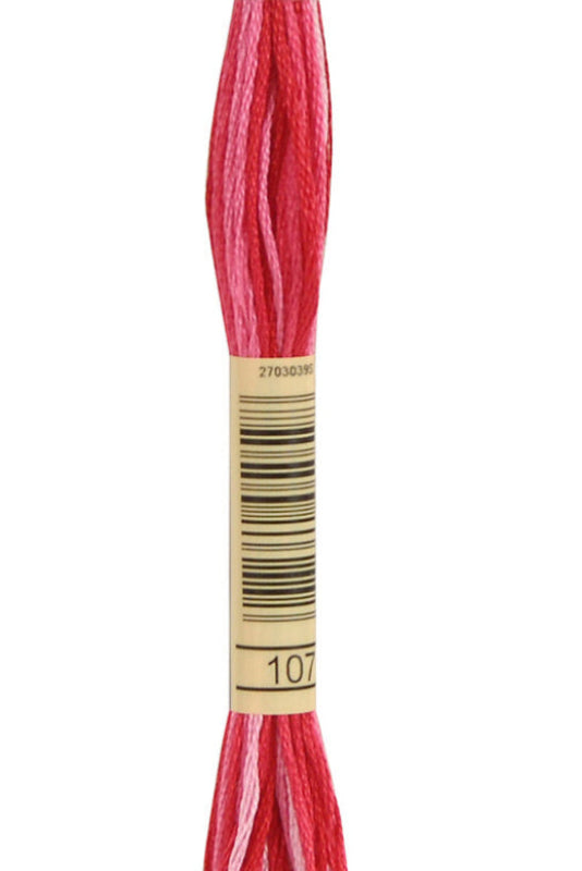 mouline 107, flerfarget, hvit-rosa