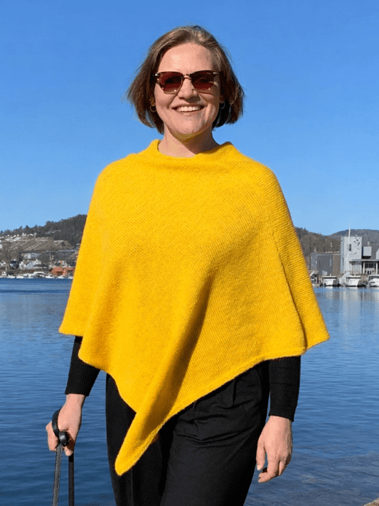 gul poncho i ull