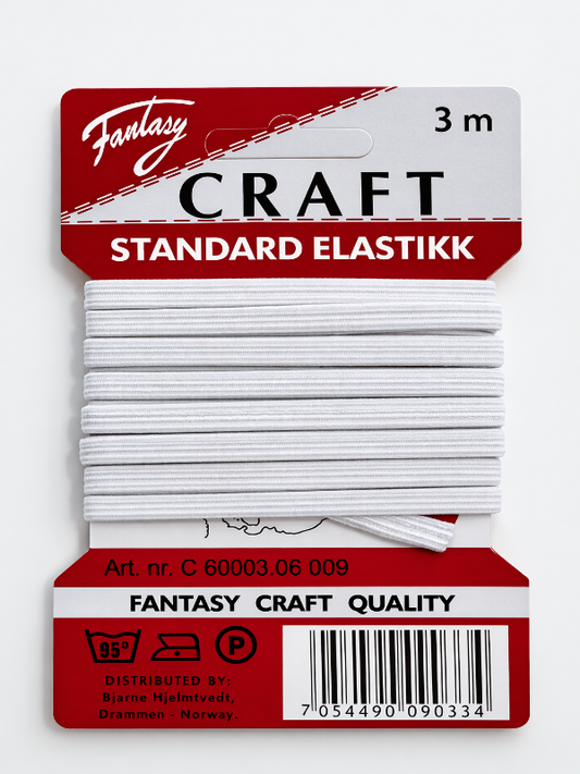 hvit elastikk